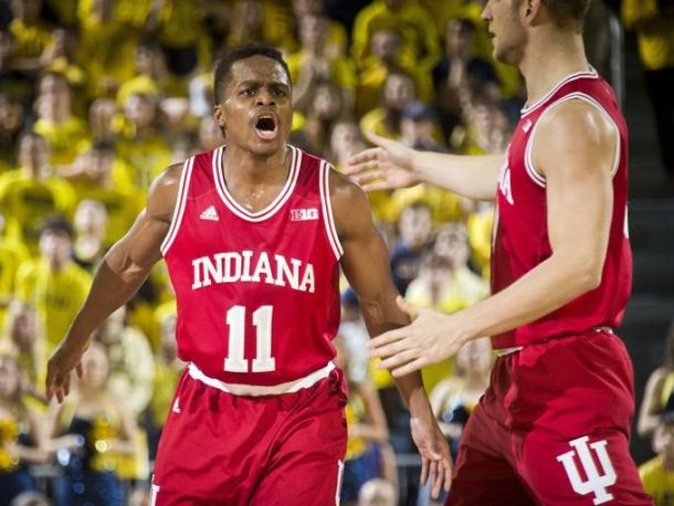 Yogi Ferrell encouraging his team - AP Photo