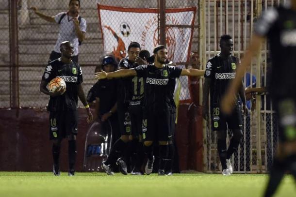 Orlando Berrío, tal como en Rosario ante Newell´s en el 2014, ante Huracán volvió a marcar. | Foto: Publimetro