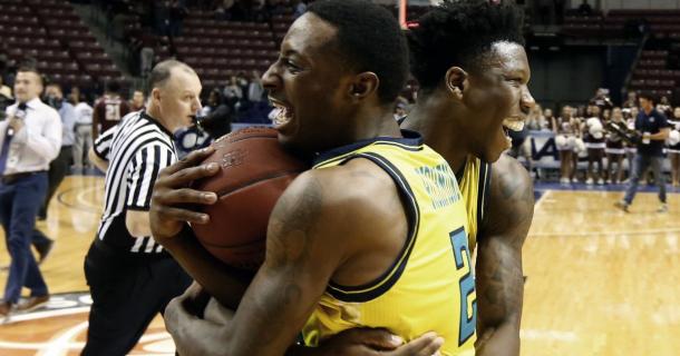 The Seahawks won their second straight CAA title in a close game against Charleston/Photo: Mic Smith/Associated Press