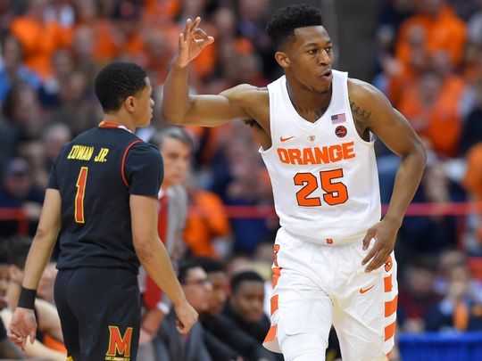 Battle played through pain to help lead Syracuse to an important victory/Photo: Rich Barnes/USA Today Sports