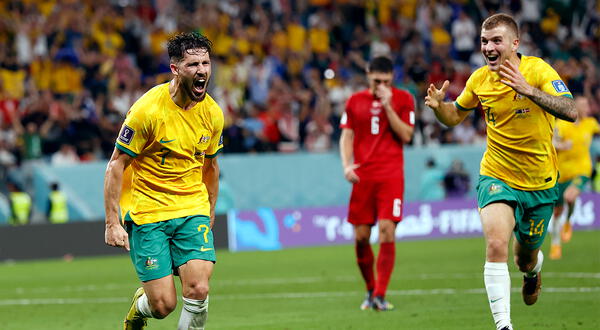 Australia eliminó a Dinamarca y enfrentará a la Selección Argentina (Foto: TyC Sports).