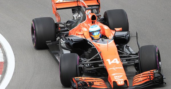 Fernando Alonso durante el Gran Premio de Canadá / Fuente: Twitter @GP_Today