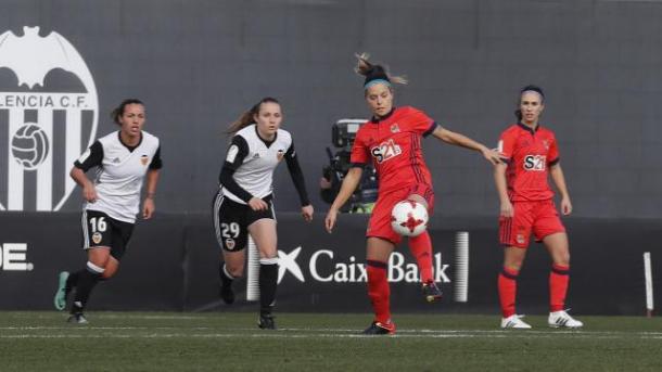 Zornoza controlando el balón. Foto: La Liga