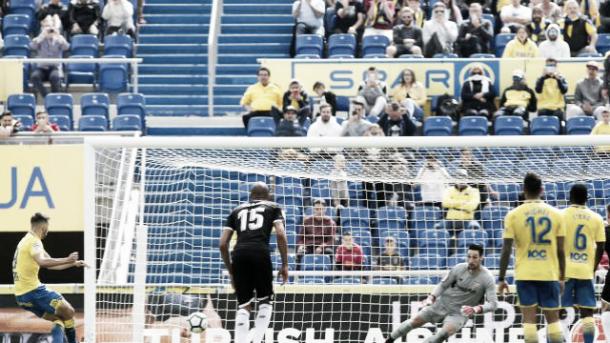 Momento do gol de Calleri | Foto: Divulgação/La Liga