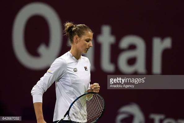 Pliskova fired 13 winners to take the opening set/Photo: Anadolu Agency/Anadolu Agency/Getty Images