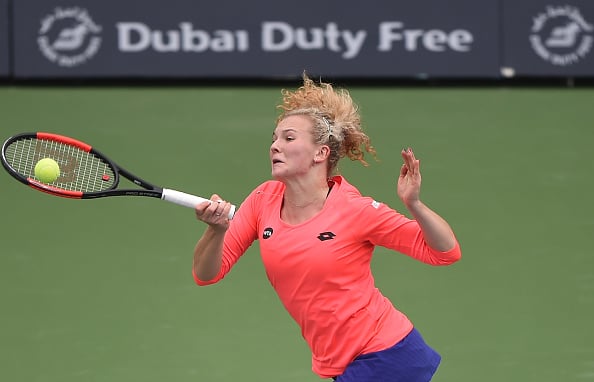 Siniakova could not find the break back | Photo: Tom Dulat/Getty Images