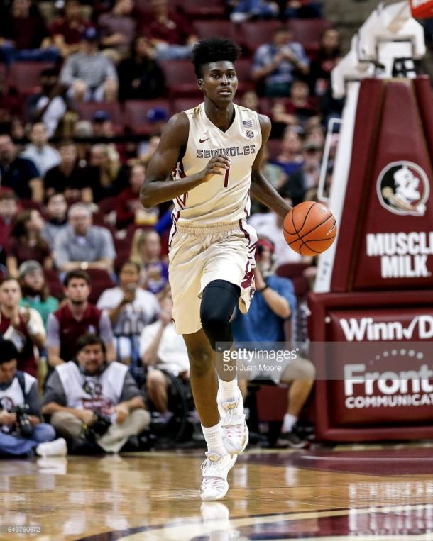 Jonathan Isaac, likely this year's first non-guard player selected. Photo: Don Juan Moore/Getty Images