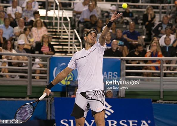 Del Potro has defeated three quality opponents to reach the semifinals/Photo: Aaron Gilbert/Icon Sportswire via Getty Images
