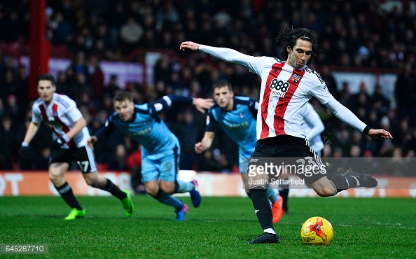 Jota scored 12 goals for Brentford last season. (picture: Getty Images / Justin Setterfield)