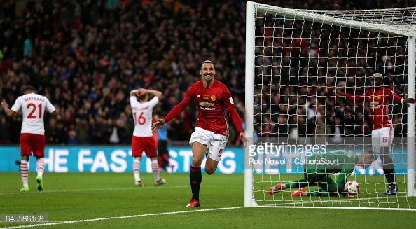 Ibrahimovic celebrates the winner