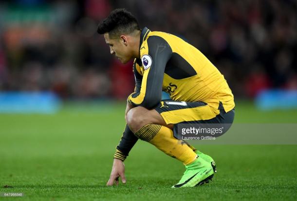 Sanchez starred upon his entry, but was left disappointed. Again. | Photo: Getty Images/Laurence Griffiths