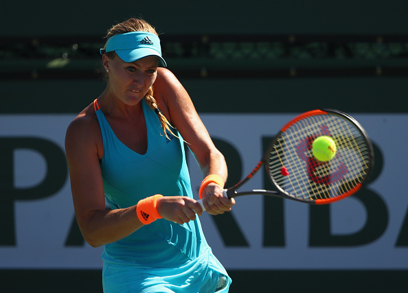 Mladenovic hung on despite the advances from Beck | Photo: Clive Brunskill/Getty Images