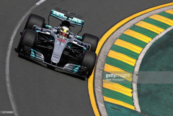 Hamilton ran trouble-free all day. | Photo: Getty Images/Mark Thompson