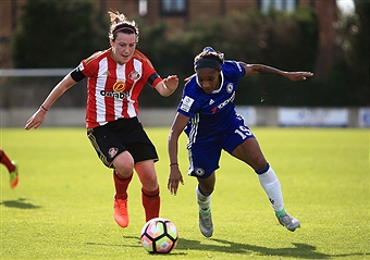 Crystal Dunn in the last round against Sunderland. Source: Getty Images