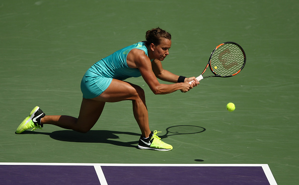 Strycova gets one of the breaks back | Photo: Julian Finney/Getty Images