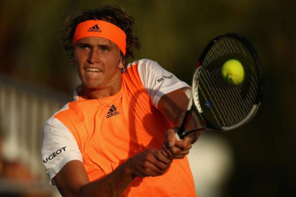 Alexander Zverev in action against Stan Wawrinka on Tuesday (Getty/Julian Finney)