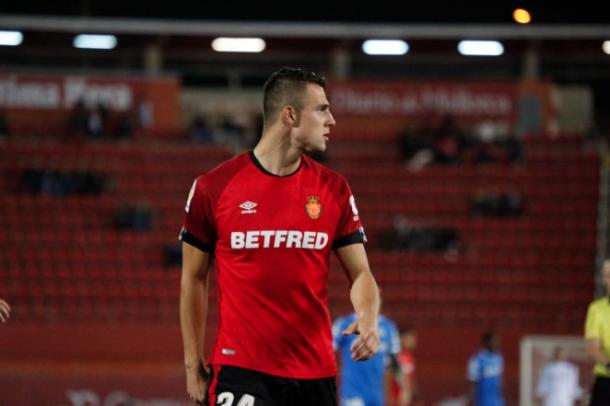 Martin Valjent en el partido ante el Getafe | Fuente: RCD Mallorca