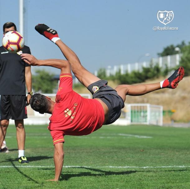 Santi Comesaña durante la competición | Fotografía: Rayo Vallecano S.A.D.