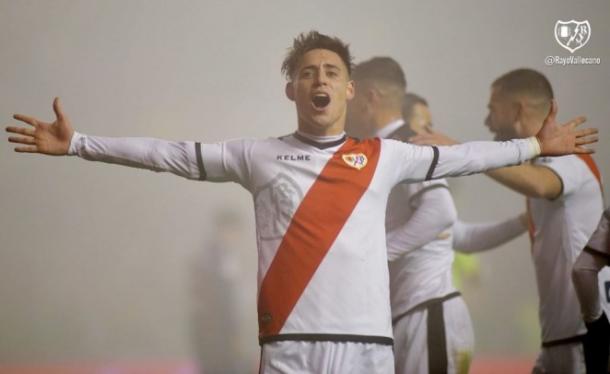 Álex Moreno celebrando un gol | Fotografía: La Liga