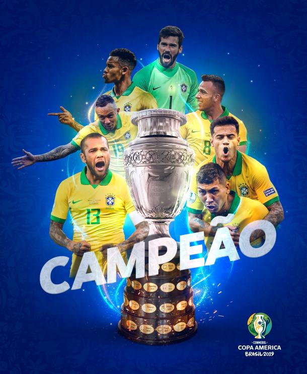 Brasil ,campeón de la Copa América | Foto: CONMEBOL