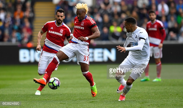 Traoré was one of Boro's brightest sparks in the Premier League last season. (picture: Getty Images / Stu Forster)