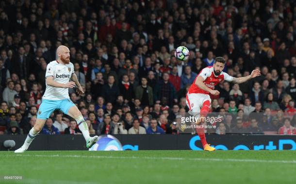 Giroud came off the bench to finish the game off. | Photo: Getty Images/Stuart MacFarlane