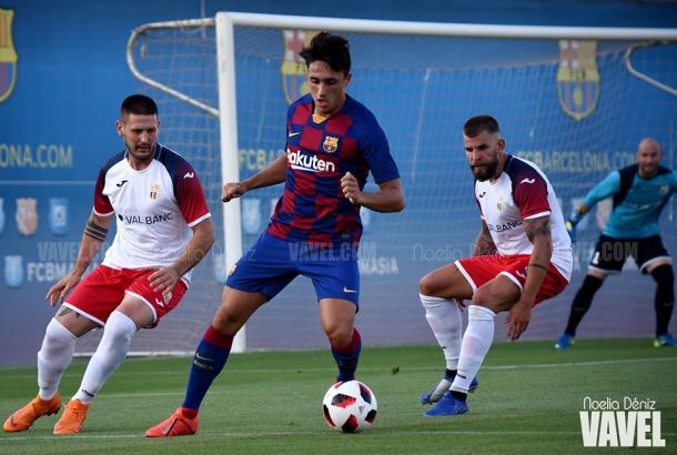 Ignasi Vilarrasa ante el Sant Coloma. FOTO: Noelia Déniz