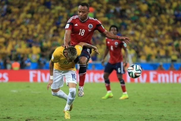 Neymar's World Cup was ended after this challenge (Photo: Getty Images)