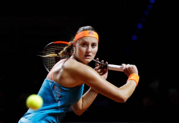 Mladenovic continued her recent good form by logging in her fourth quarterfinal appearance of 2017. Photo credit: Adam Pretty/Getty Images.