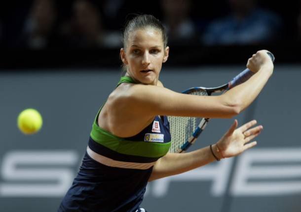 For the second time in Prague, Pliskova is the top-seeded player. Photo credit: Anadolu Agency/Getty Images.