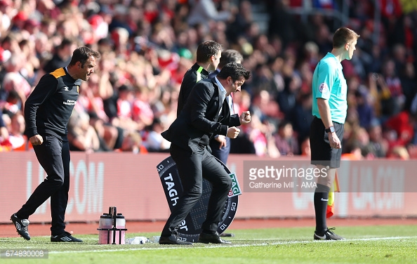 Silva reacts during Hull's 0-0 draw at Southampton/Photo: Catherine Ivill/AMA via Getty Images