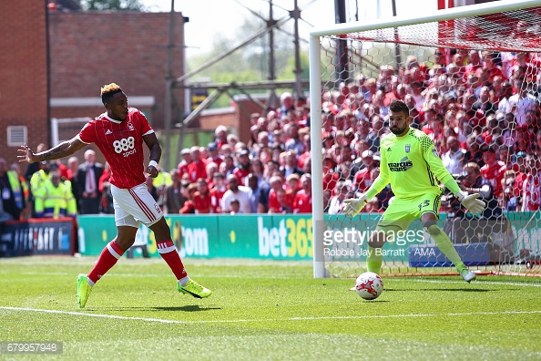 Assombalonga has been linked with a move to Boro. (picture: Getty Images / Robbie Jay Barratt - AMA)