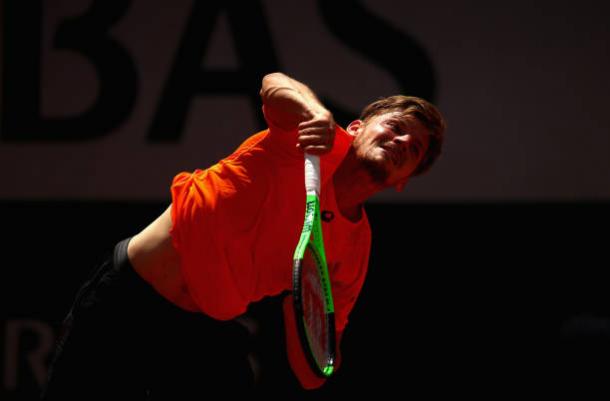 David Goffin in action during the second round of the French Open earlier this year (Getty/Clive Brunskill)