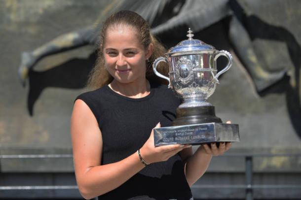 Ostapenko the day after her French Open triumph (Getty/Aurelien Meunier)