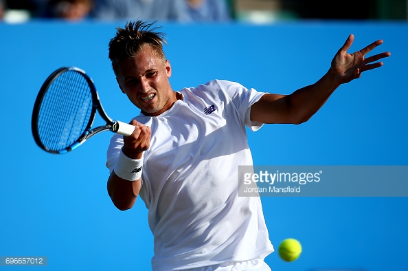 Lloyd Glasspool was knocked out in the quarter-finals today. (picture: Getty Images / Jordan Mansfield)