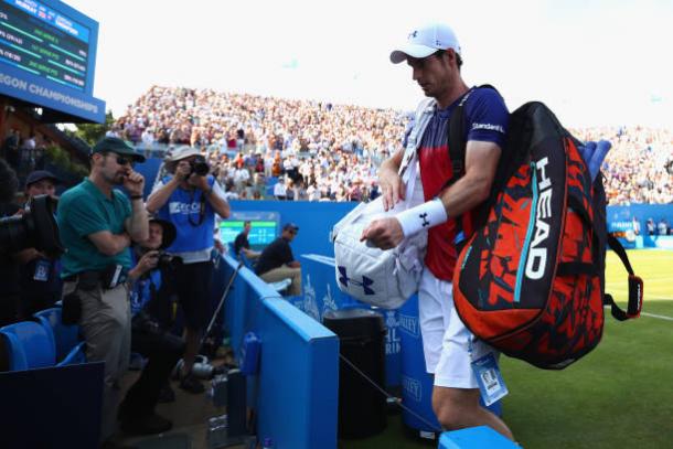 Andy Murray following his first round loss to Jordan Thompson at Queens (Getty/Clive Brunskill)