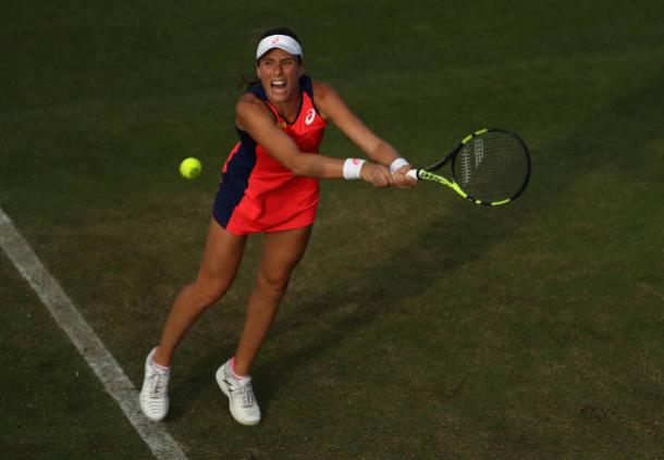 Johanna Konta did not have any success in her return games today (Getty/Julian Finney)