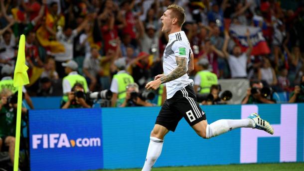 Kroos anotó un golazo sobre el final del partido para darle la victoria a Alemania | Foto: FIFA.com