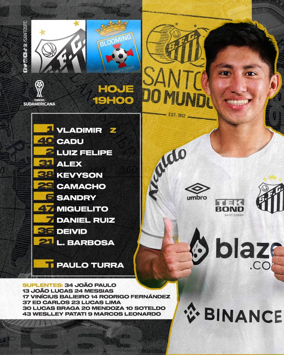 Blooming 0 x 1 Santos: como foi o jogo da Sul-Americana