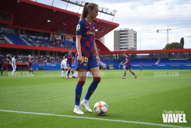 Graham Hansen ante el EDF Logroño | Foto: Noelia Déniz (VAVEL)