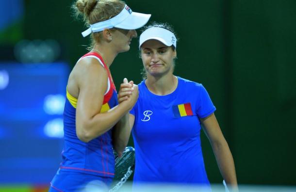 Monica Niculescu and Irina Begu in their first round loss on Sunday | Photo: Cristi Preda/Gazeta Sporturilor