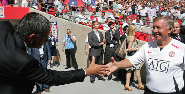 Mourinho and Ferguson shared a special relationshp (photo:getty)