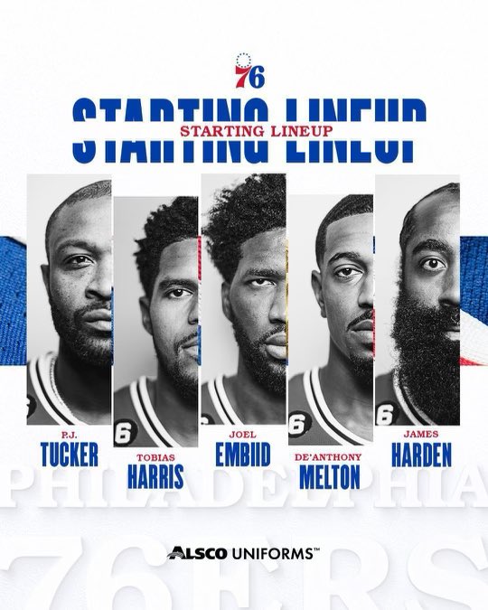 76ers starting roster/Image: sixers
