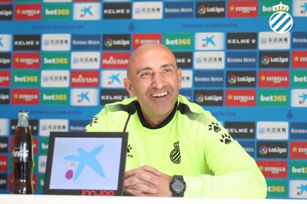 Abelardo Fernández en rueda de prensa | Foto: RCD Espanyol