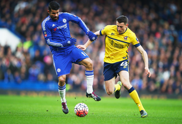 Diego Costa in action against Scunthorpe last weekend.