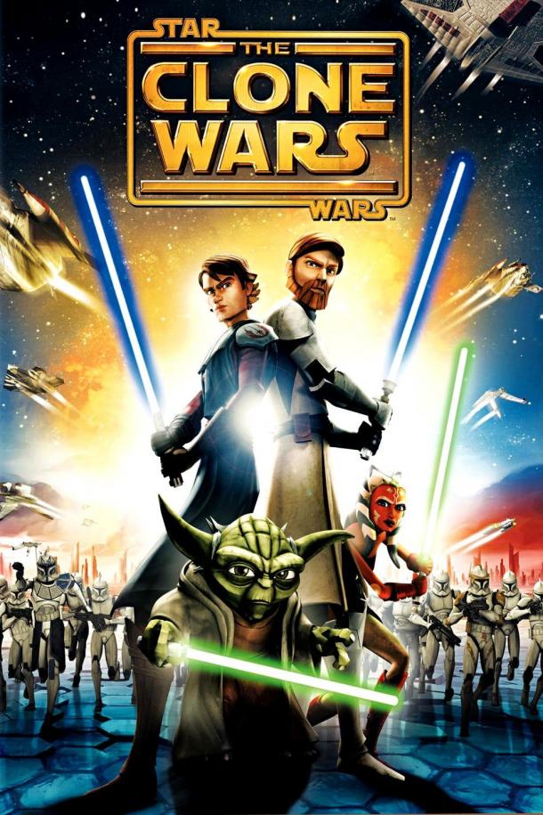 Poster Oficial de la pélicula Star Wars The Clone Wars (2008)