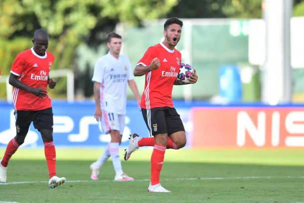 Gonçalo Ramos anotó los dos goles del equipo local | Foto: @UEFAYouthLeague