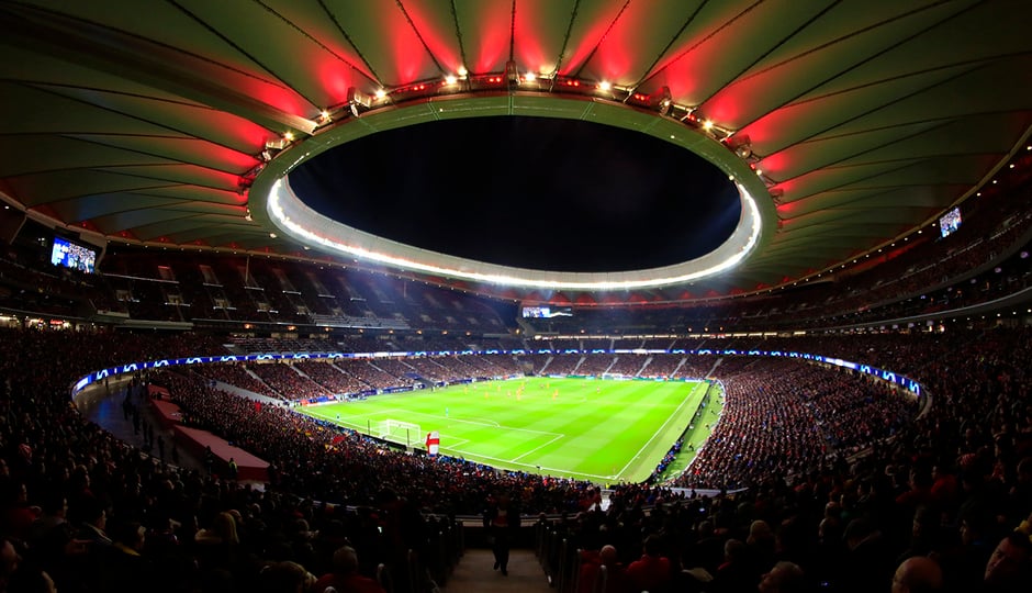 El Metropolitano en noche de Champions/Club Atlético de Madrid