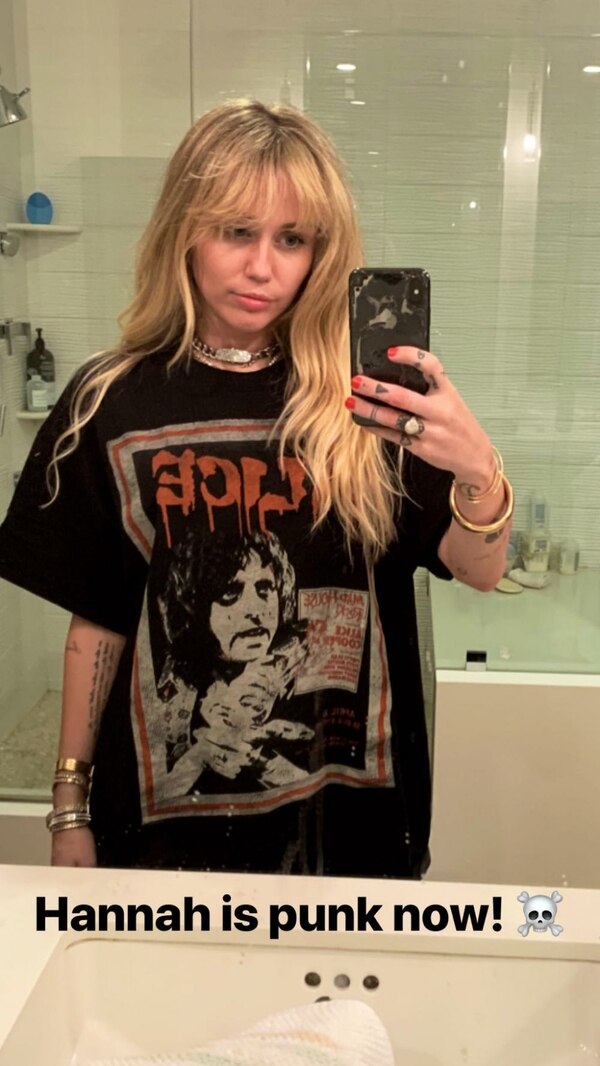 Miley Cyrus 'revive' a Hannah Montana en Internet | Fuente: Instagram
