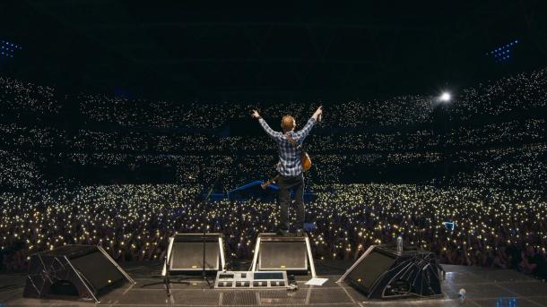 Ed Sheeran en vivo en Wembley Stadium | Foto: captura de 